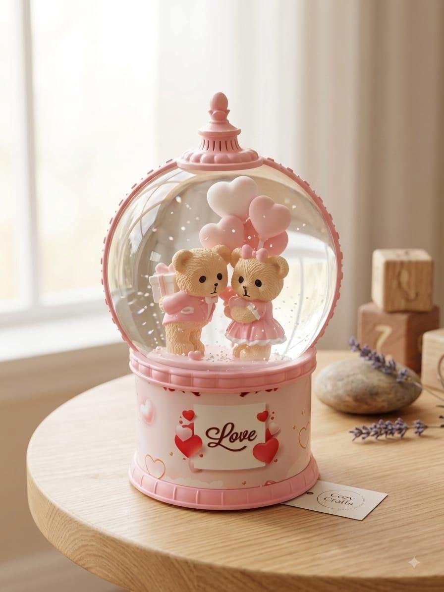 Teddy snow globe 