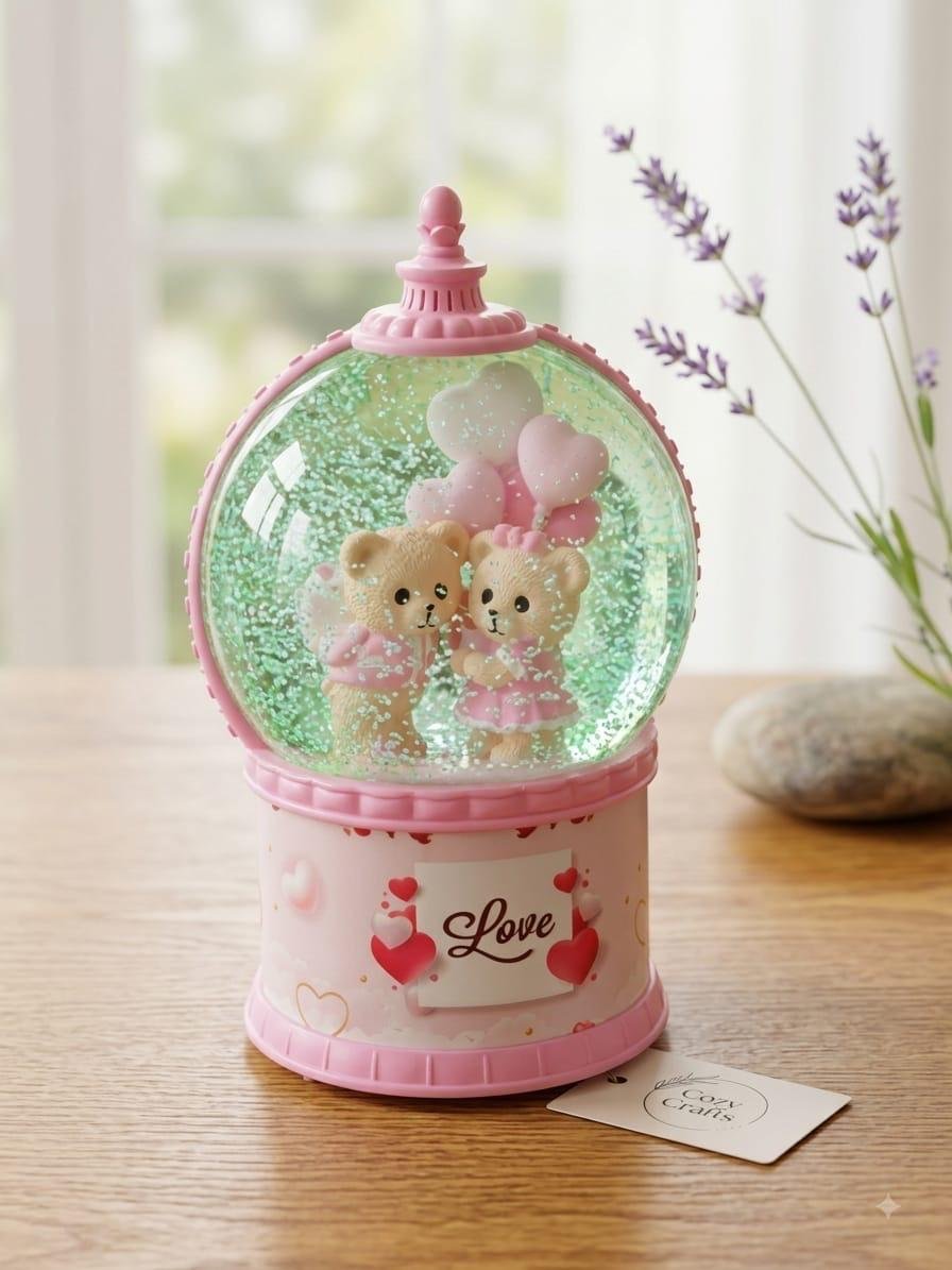 Teddy snow globe 