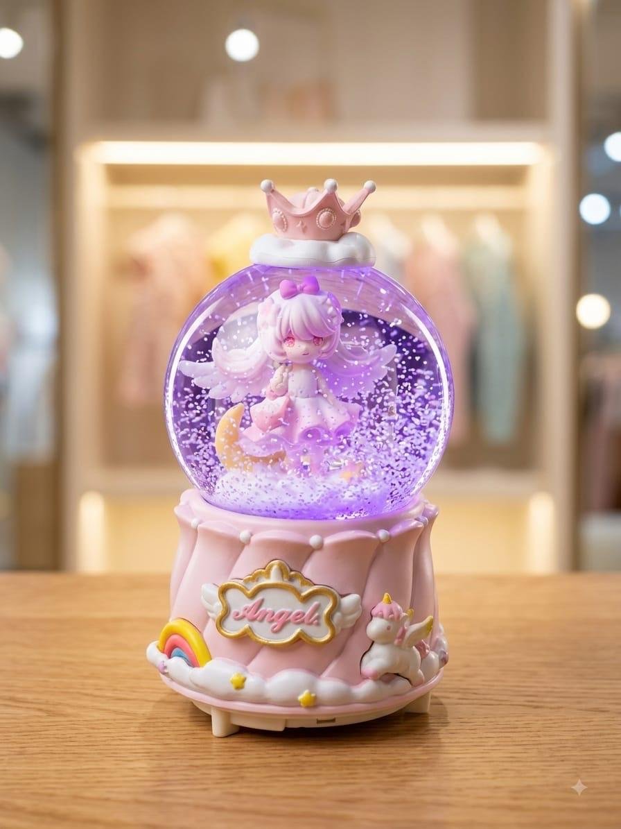 Angel musical snow globe 