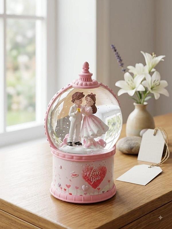 Eternal Embrace Musical Snow Globe